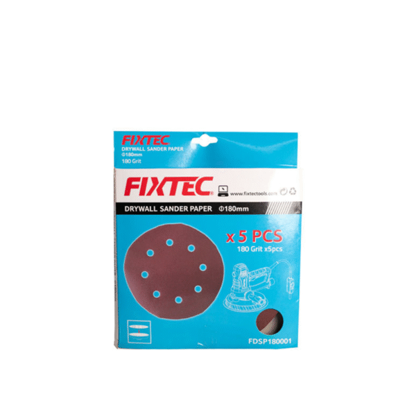 (5 ცალი) ზუმფარა სახეხი ფხრიწზე FIXTEC FDSP180001