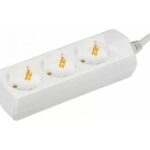 დამაგრძელებელი კაბელი GENERICA U03 3 ადგილი 2P+PE/3m 3x1mm2 10A/250V WYP10-10-03-03-Z-G